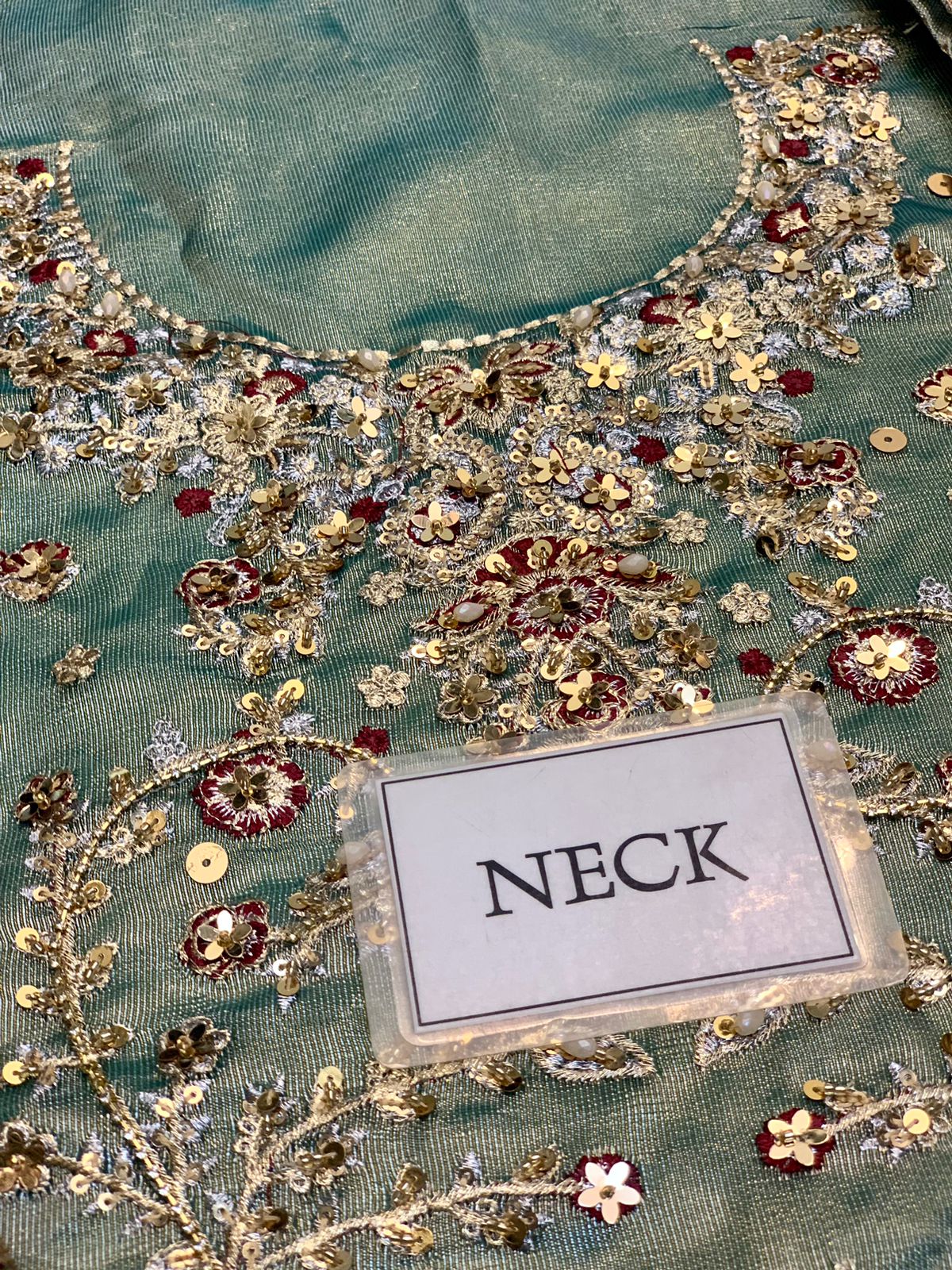 Haris Shakeel Sea Green Shimmer Replica - Image 3