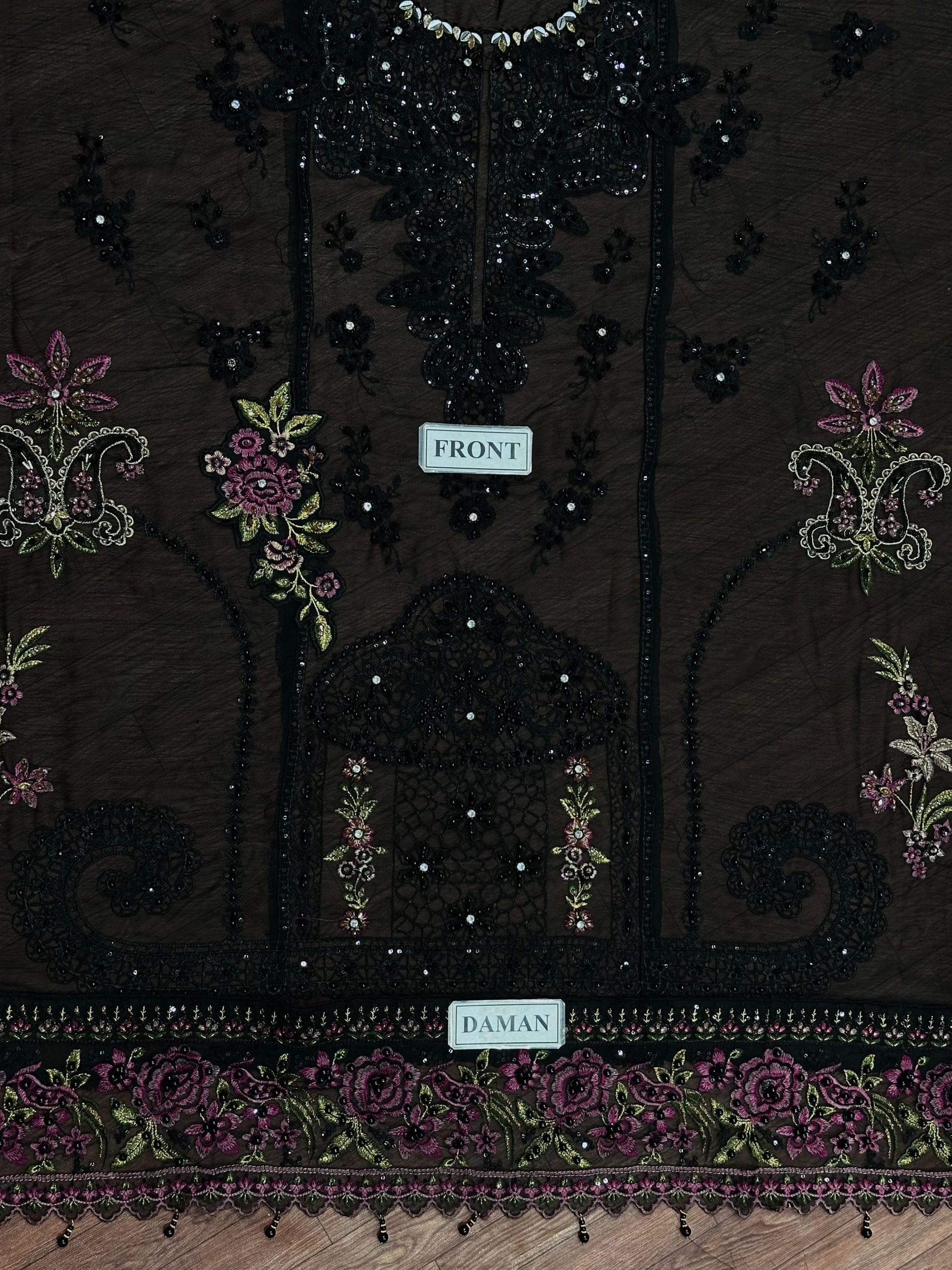 Maria b Black Formal Wear Replica - Image 2