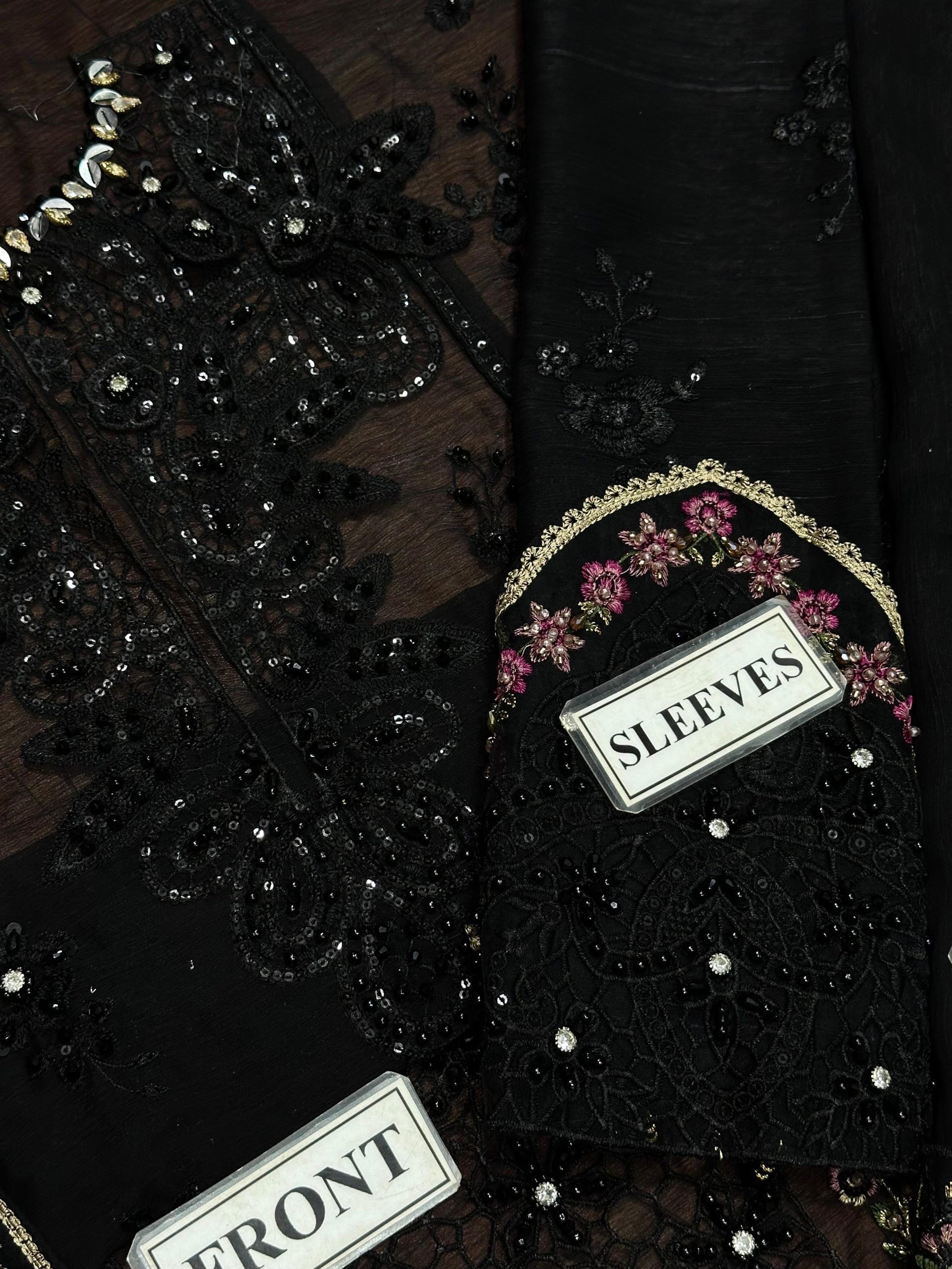 Maria b Black Formal Wear Replica - Image 4