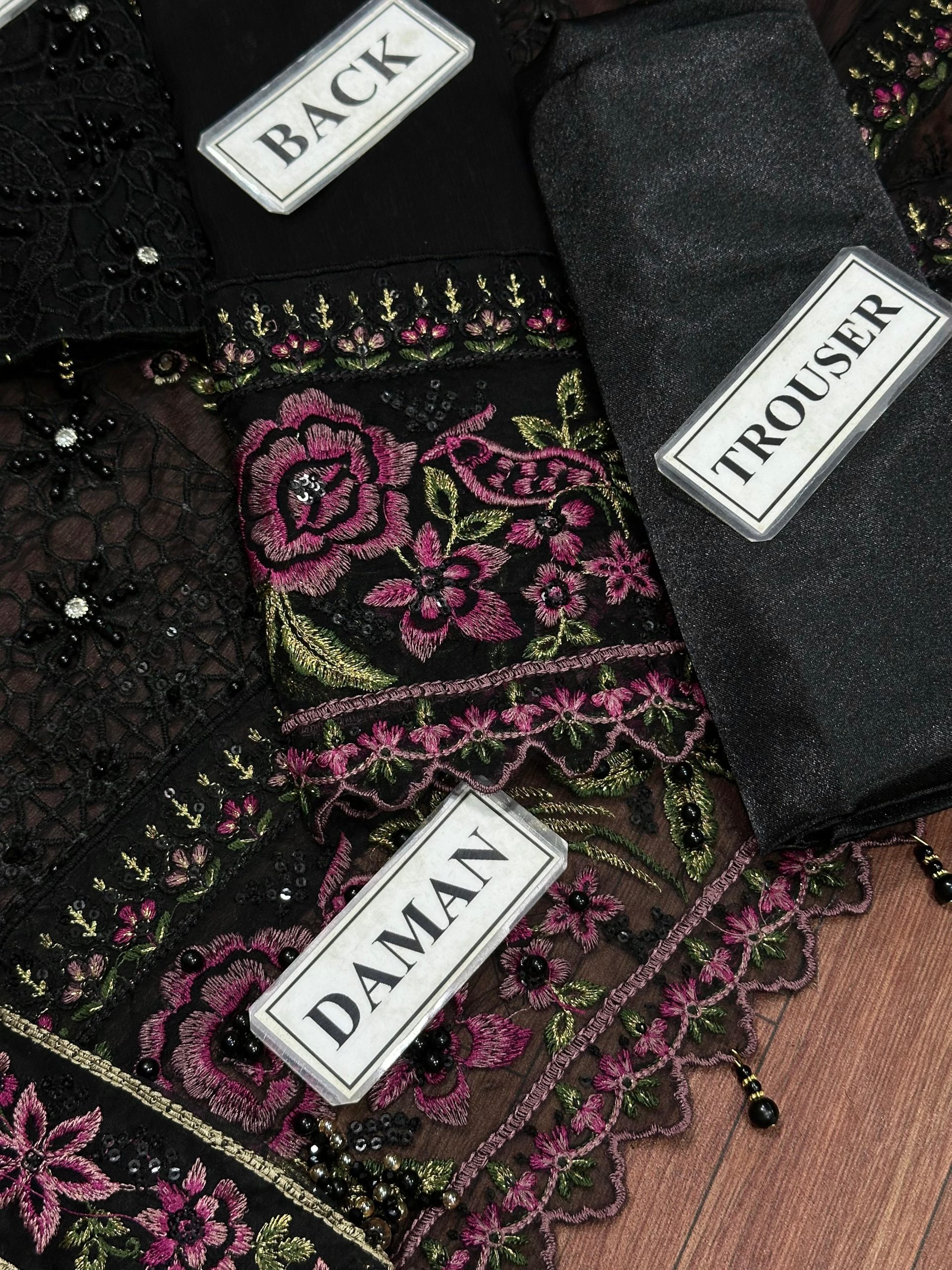 Maria b Black Formal Wear Replica - Image 5