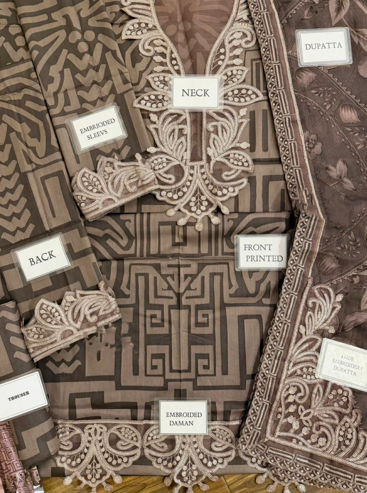 Maria b MPT-2703-B Lawn Replica - Image 2