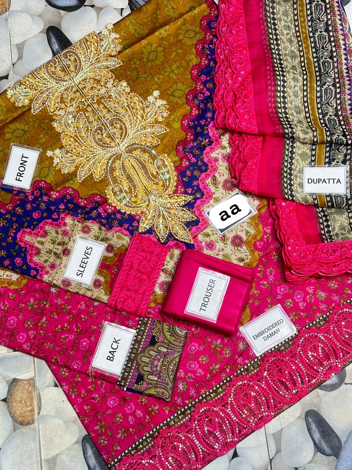 Maria b MPS-2710-A Lawn Replica - Image 2