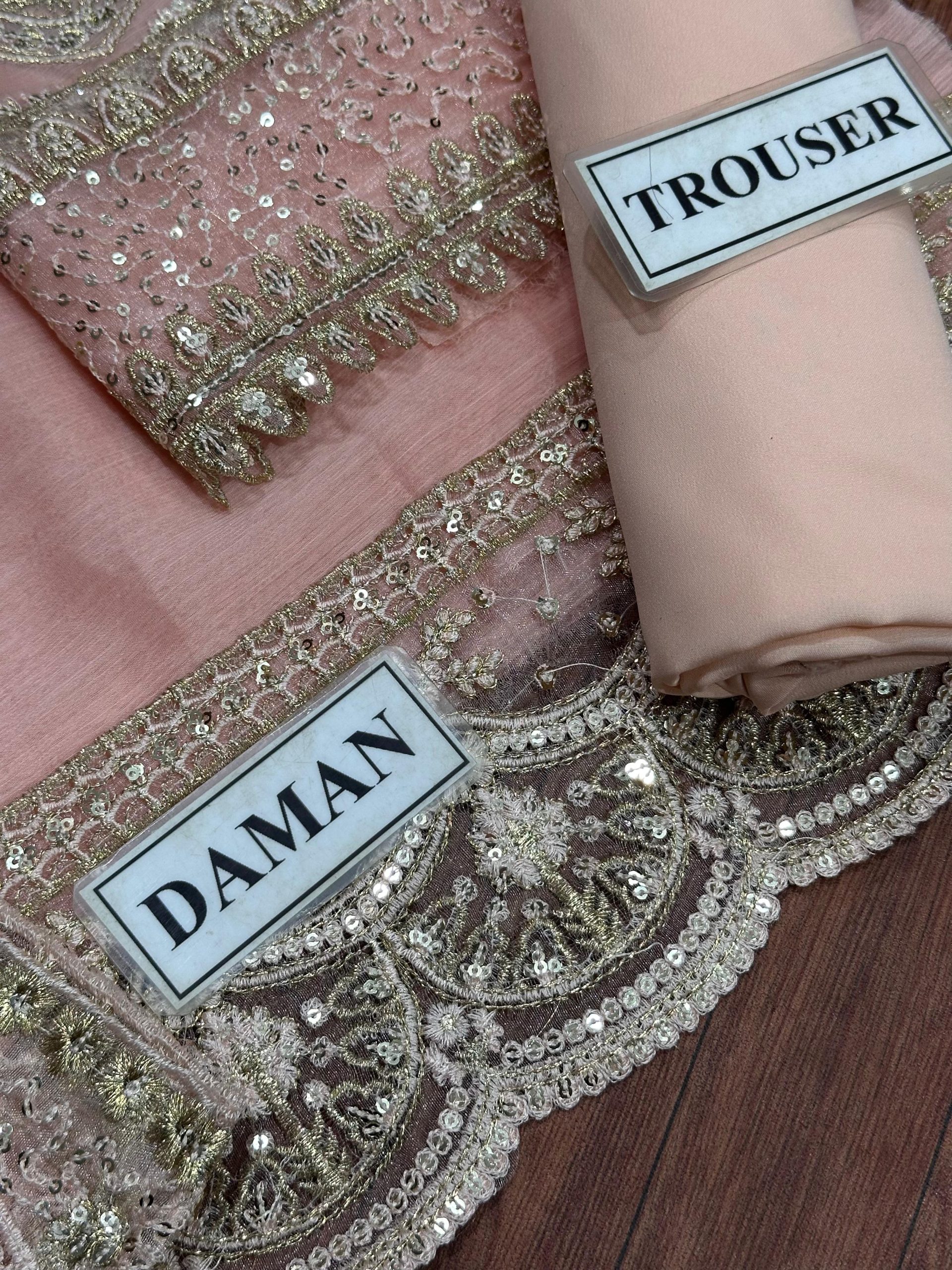 Neeshay Tea Pink Chiffon Replica - Image 3