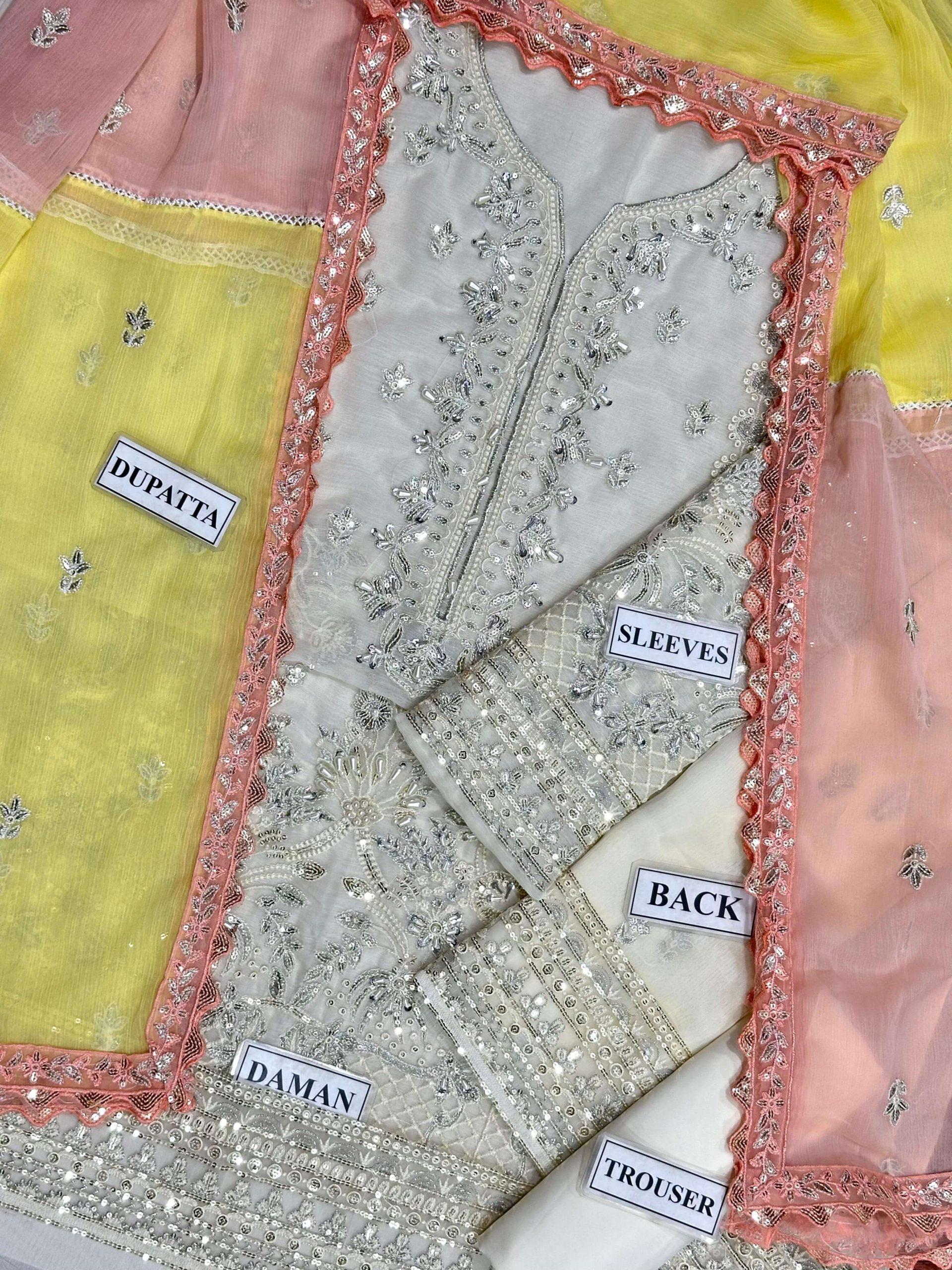 Gulaal Fareyah Chiffon Replica - Image 2