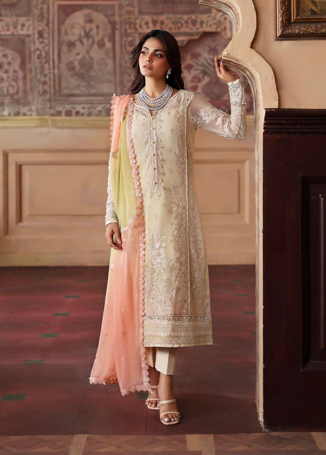 Gulaal Fareyah Chiffon Replica