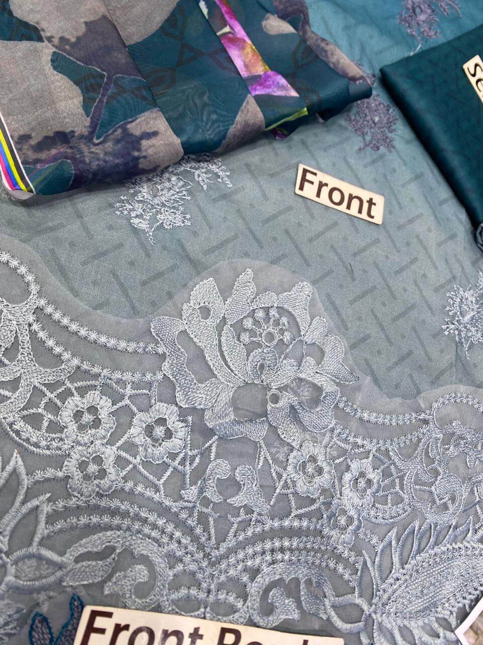 Noor by Sadia Asad Tie And Die Lawn Replica - Image 3