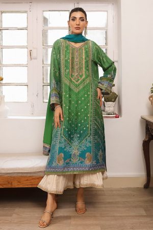 Farah Talib Aziz Izma Ombre Lawn Replica