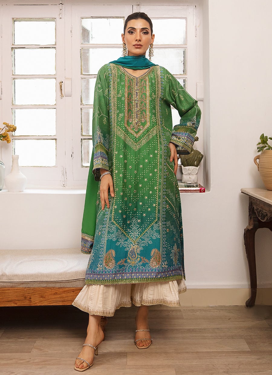 Farah Talib Aziz Izma Ombre Lawn Replica
