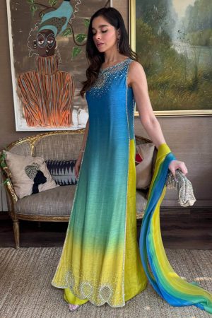 Farida Hasan Neon Ombre Lawn Replica