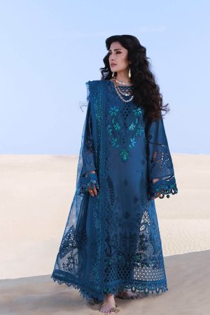 Nureh Blue Lawn Formal Wear Replica