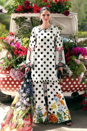 Maria b Printed Polka Dot Lawn Replica