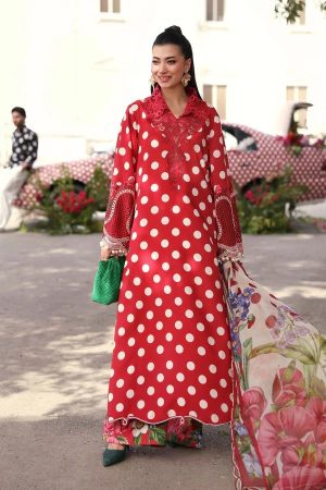Maria b Red Polka Dot Lawn Replica