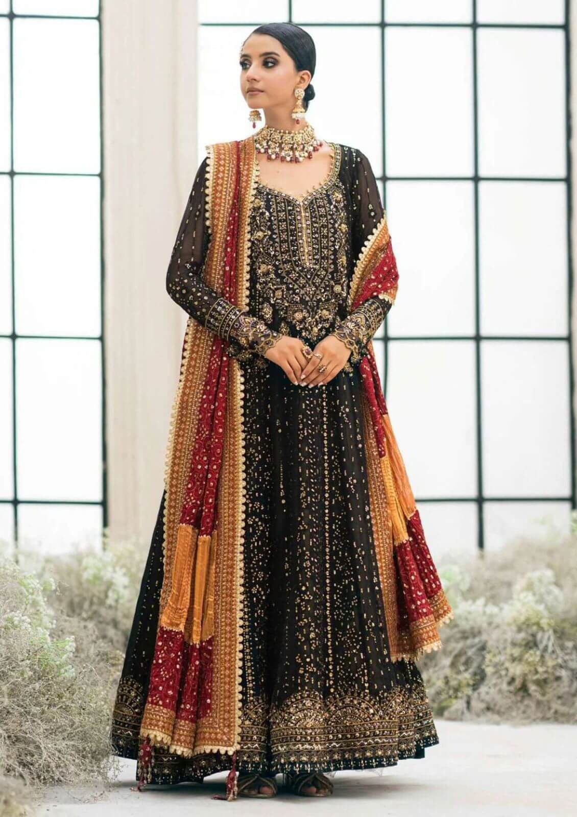 Aik Atelier Black Beauty Chiffon Replica