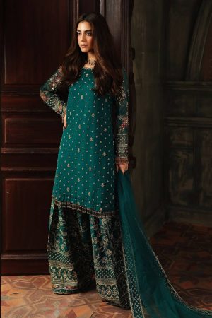 Charizma Sea Green Semi Pure Chiffon Replica