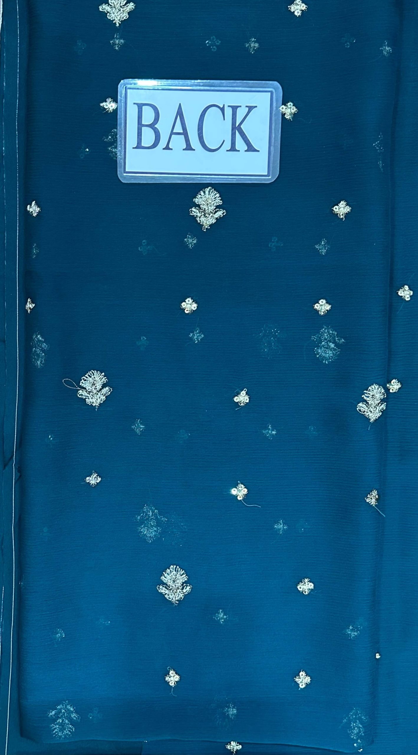 Charizma Sea Green Semi Pure Chiffon Replica - Image 7