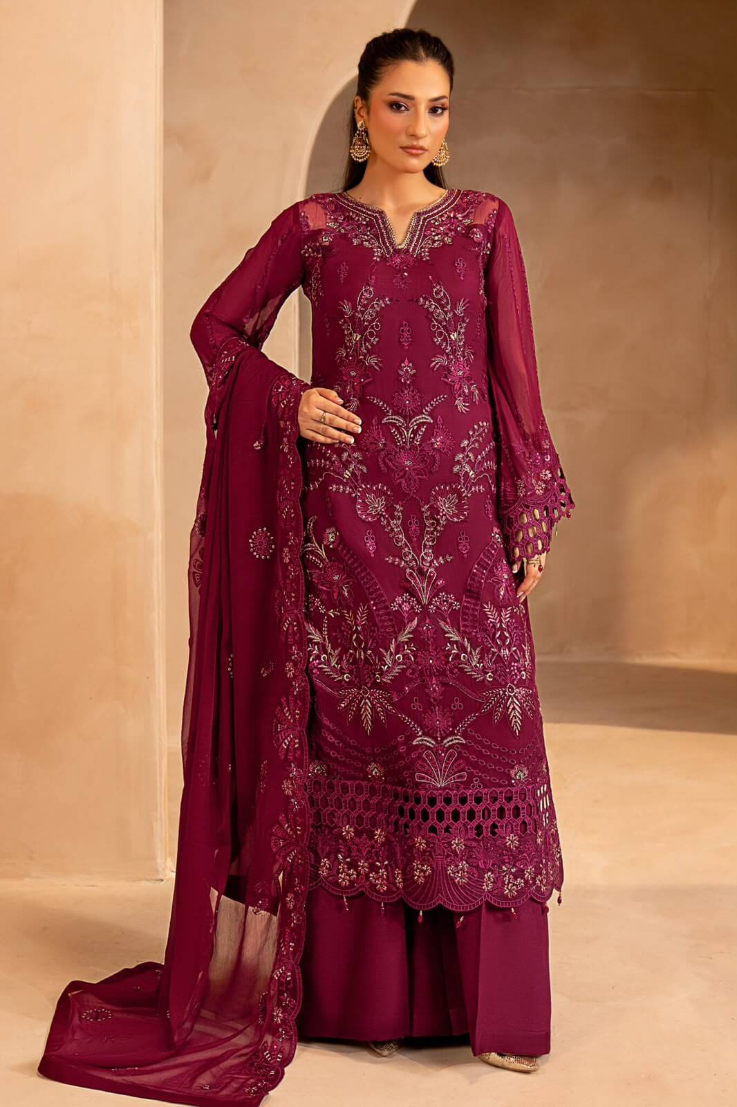 Maryam's Purple Chiffon Replica