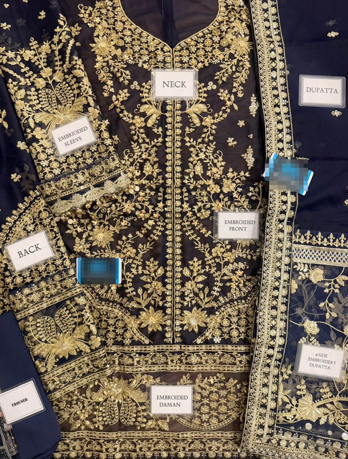 Faiza Saqlain Ayska Chiffon Replica - Image 2
